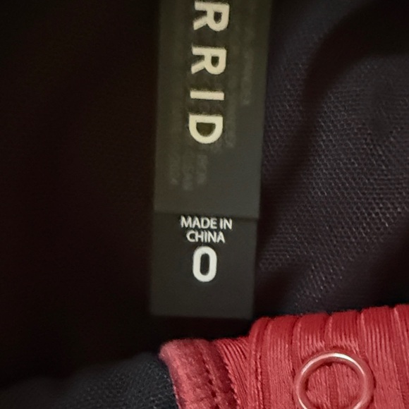 Torrid Red and Black Bodysuit - Picture 3 of 6